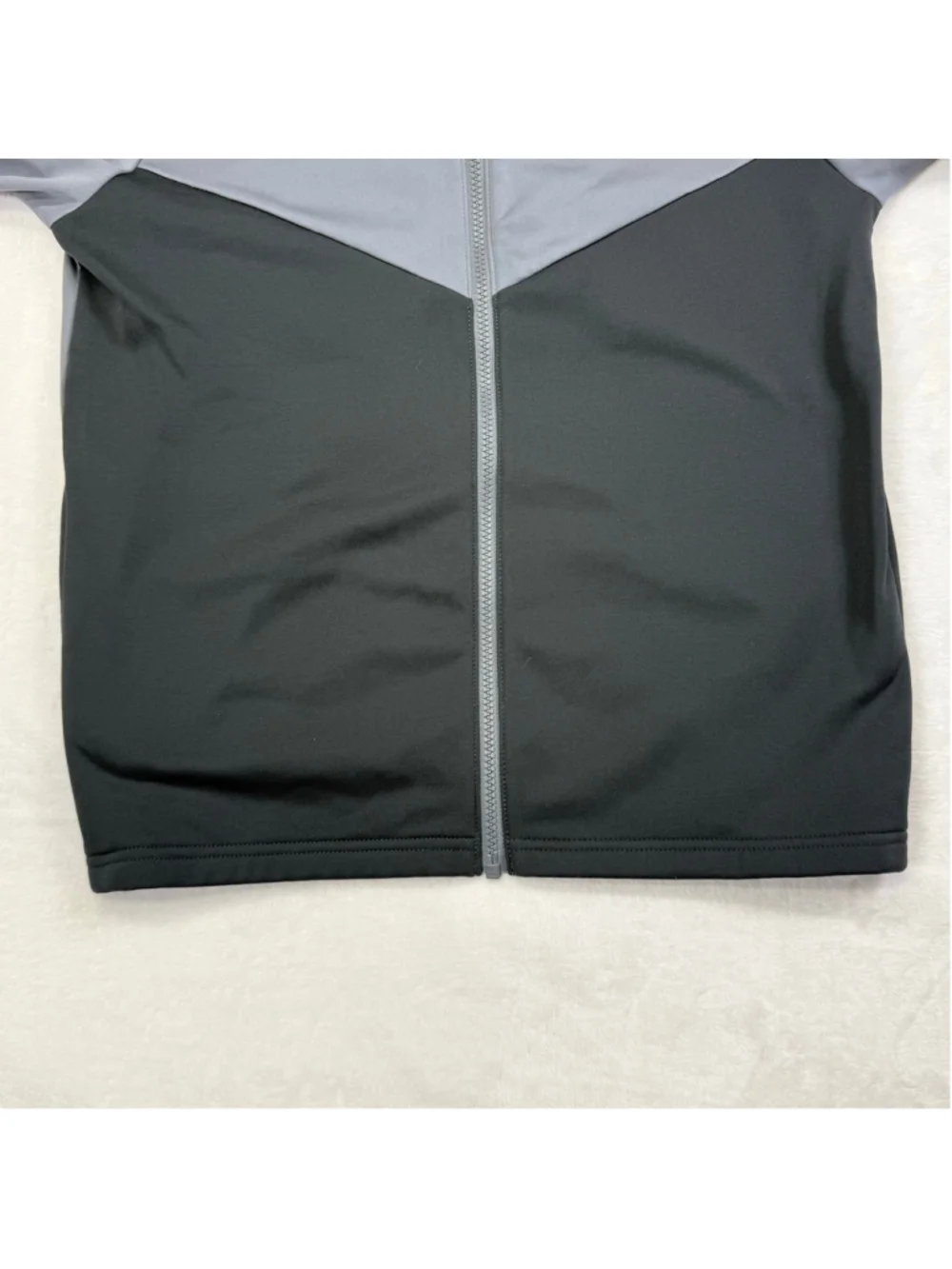 Boys Nike Gray Black Full Zip Track Jacket XL